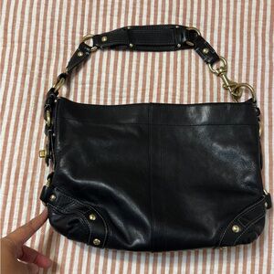 Coach Black Leather Women's Bag